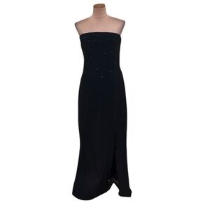 NWT Chiara Boni Milika Maxi Dress Size 16 Black Sequin Polka Dot